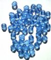 50 6mm Faceted  Light Sapphire